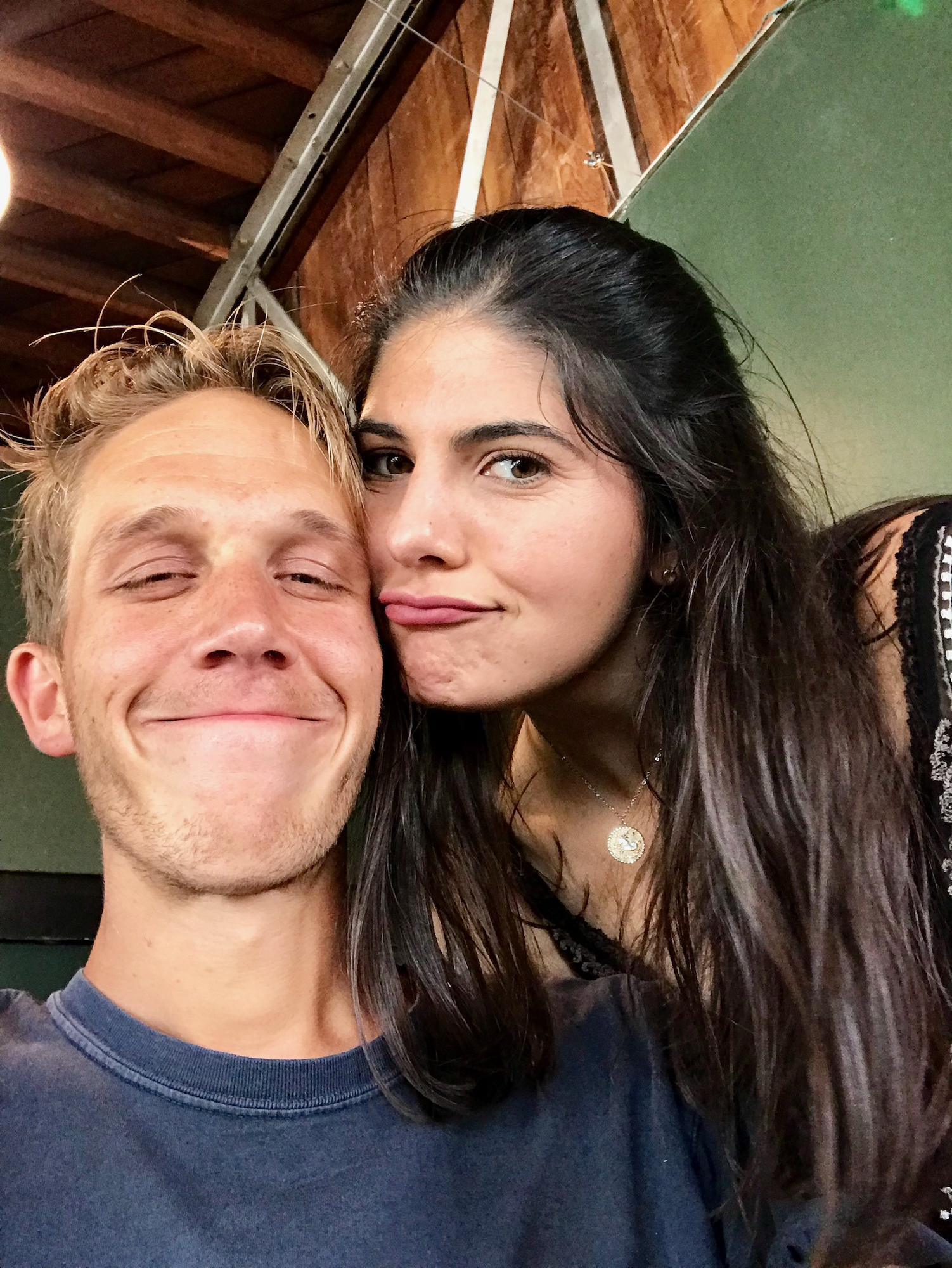 First year of dating, right before we said "I love you."