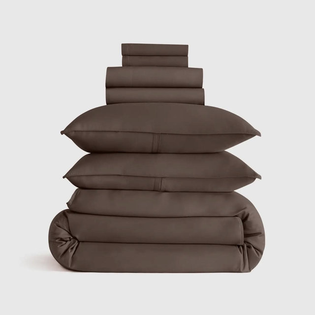 Bamboo Deluxe Bedding Bundle - Espresso, King