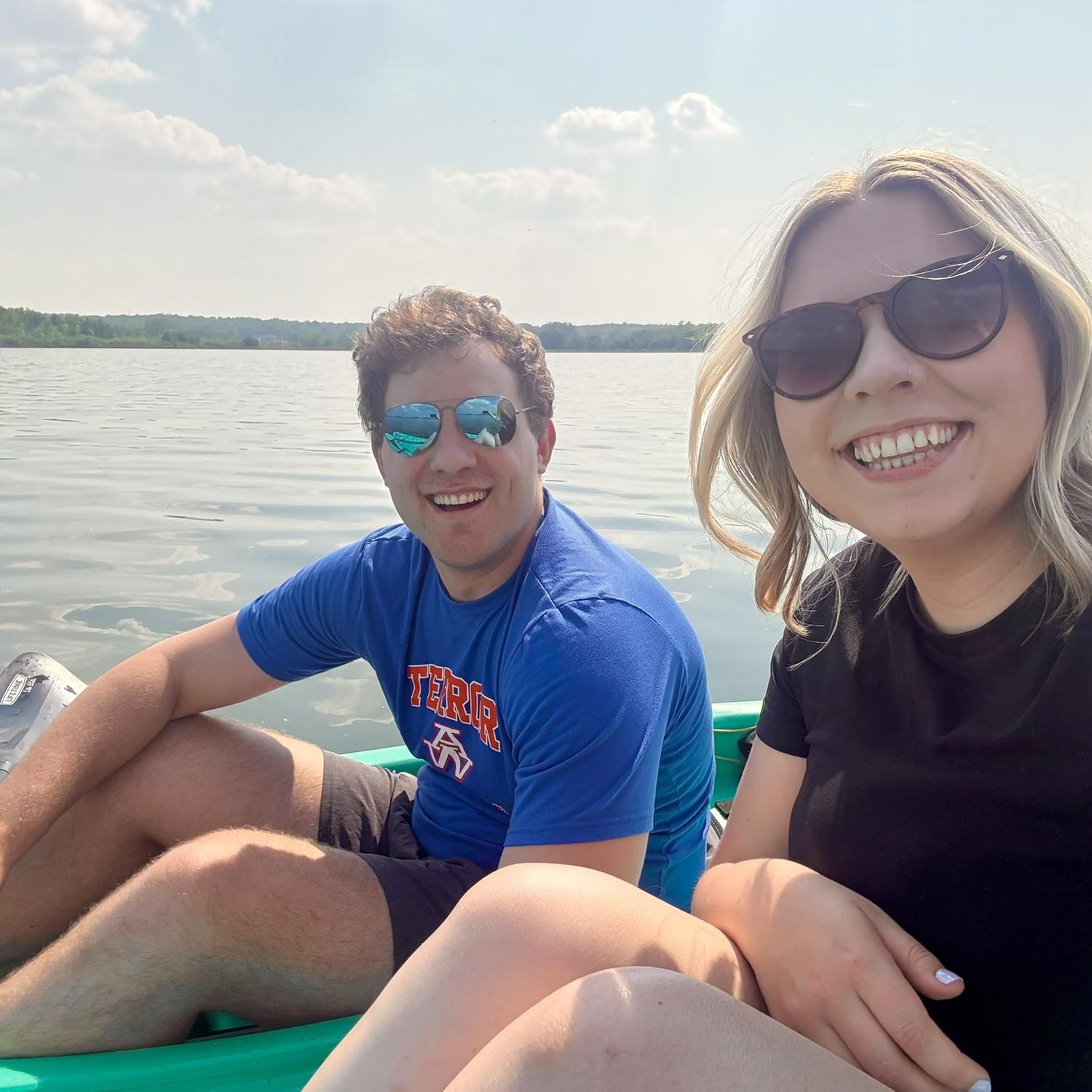 Kayaking on Lake Wingra! Luke had to save Christian’s keys from the bottom of the lake! 🔑