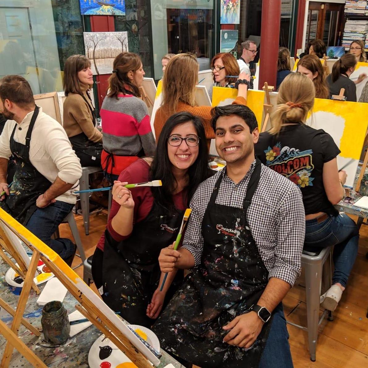 Wine and paint night