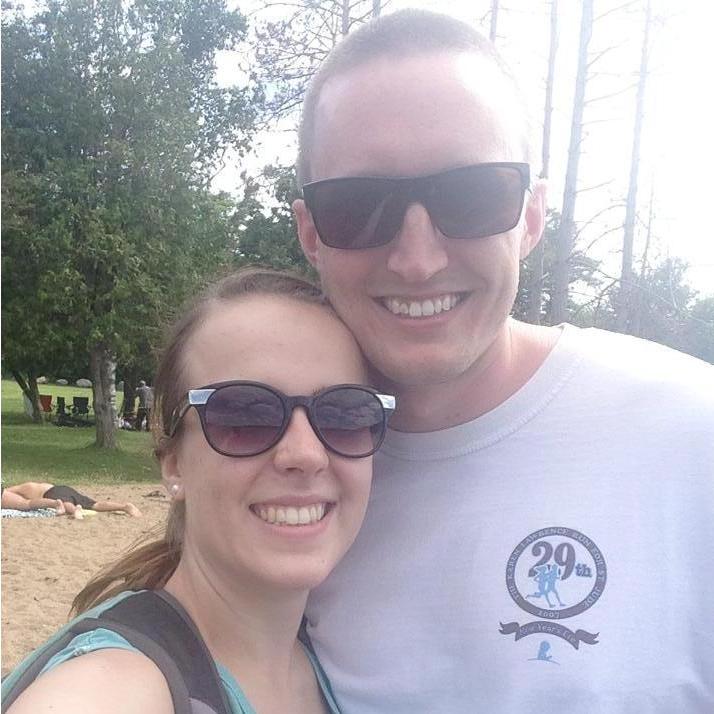 Our first picture together in Lake George.