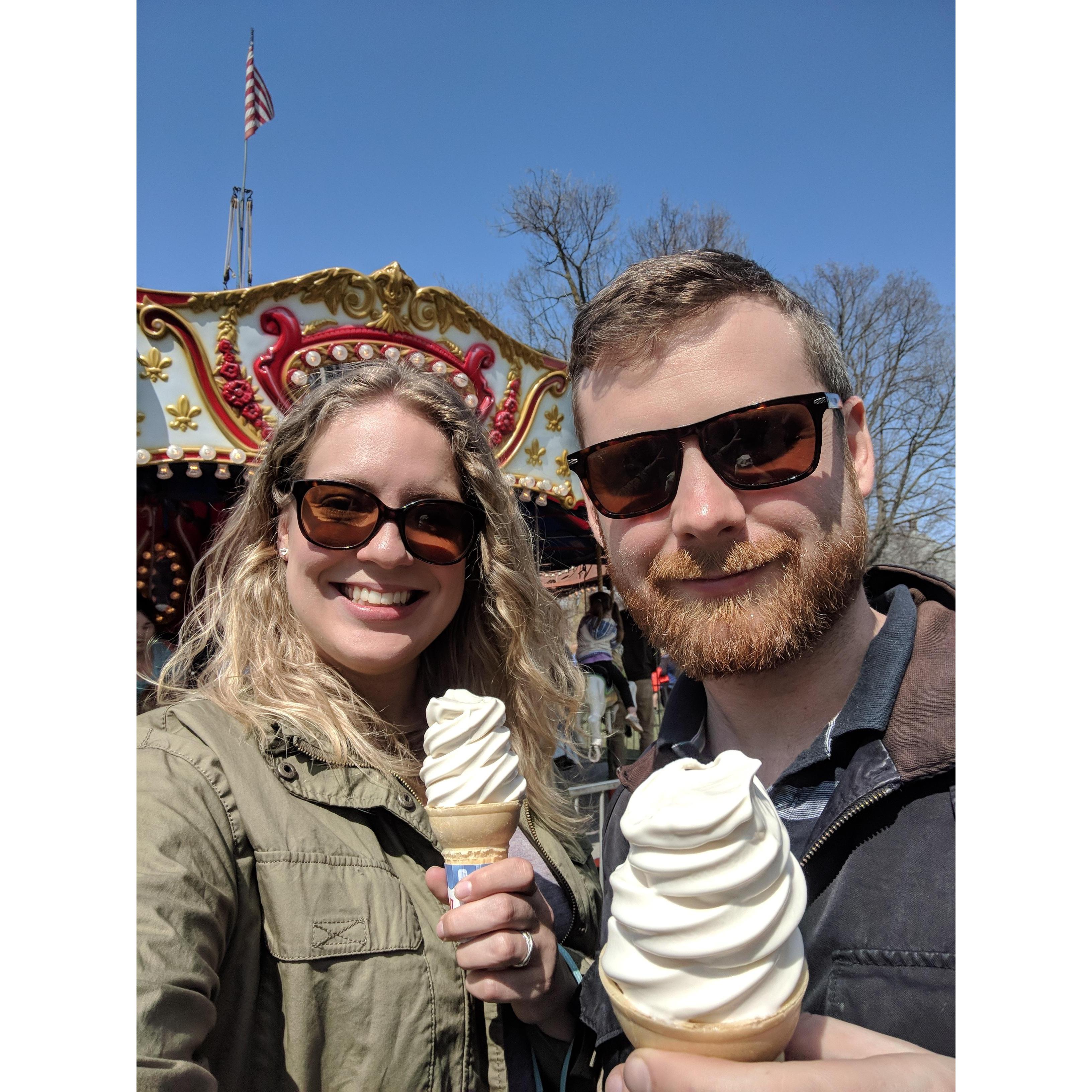 Maple creamies in VT (at a maple festival)