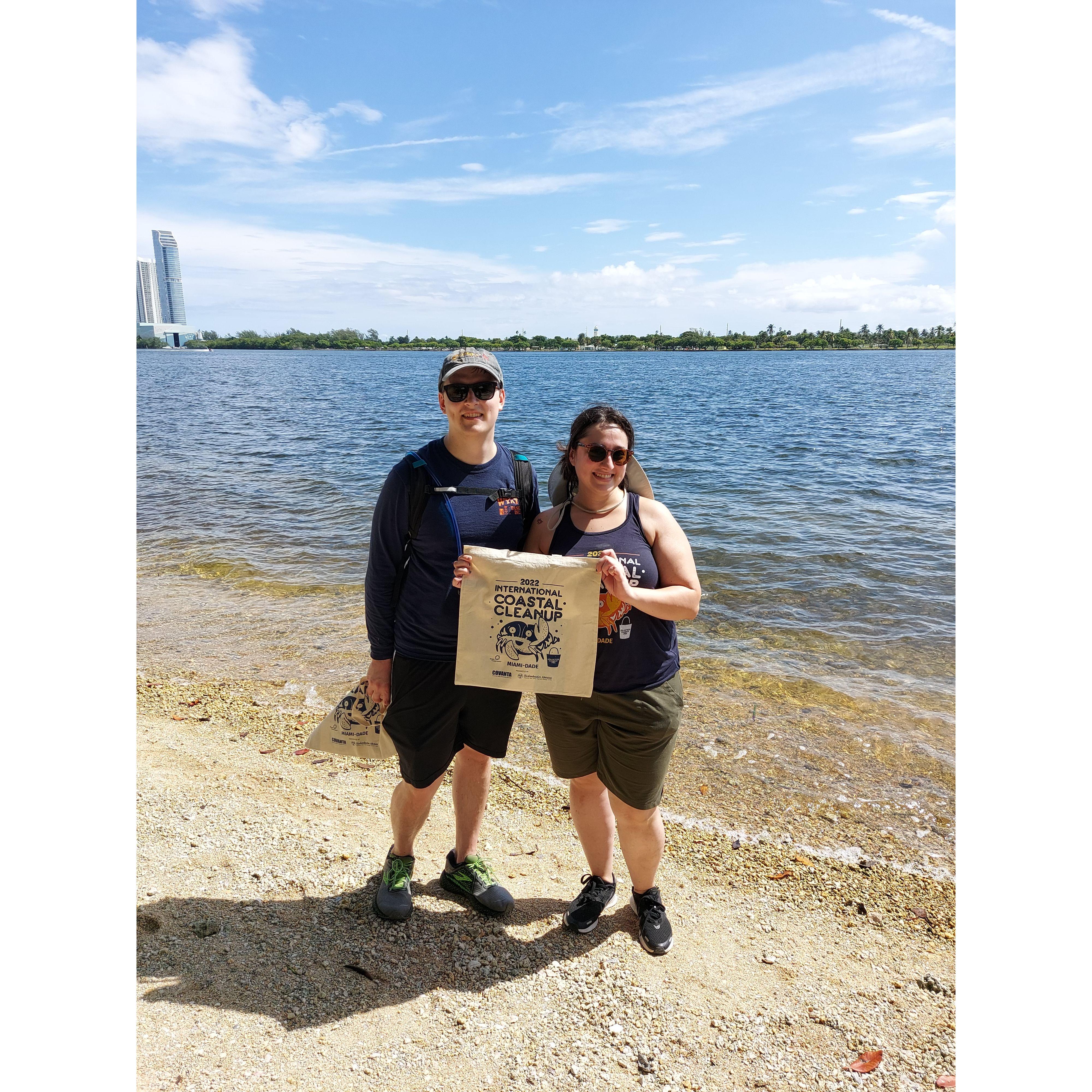 Keeping our shores clean.