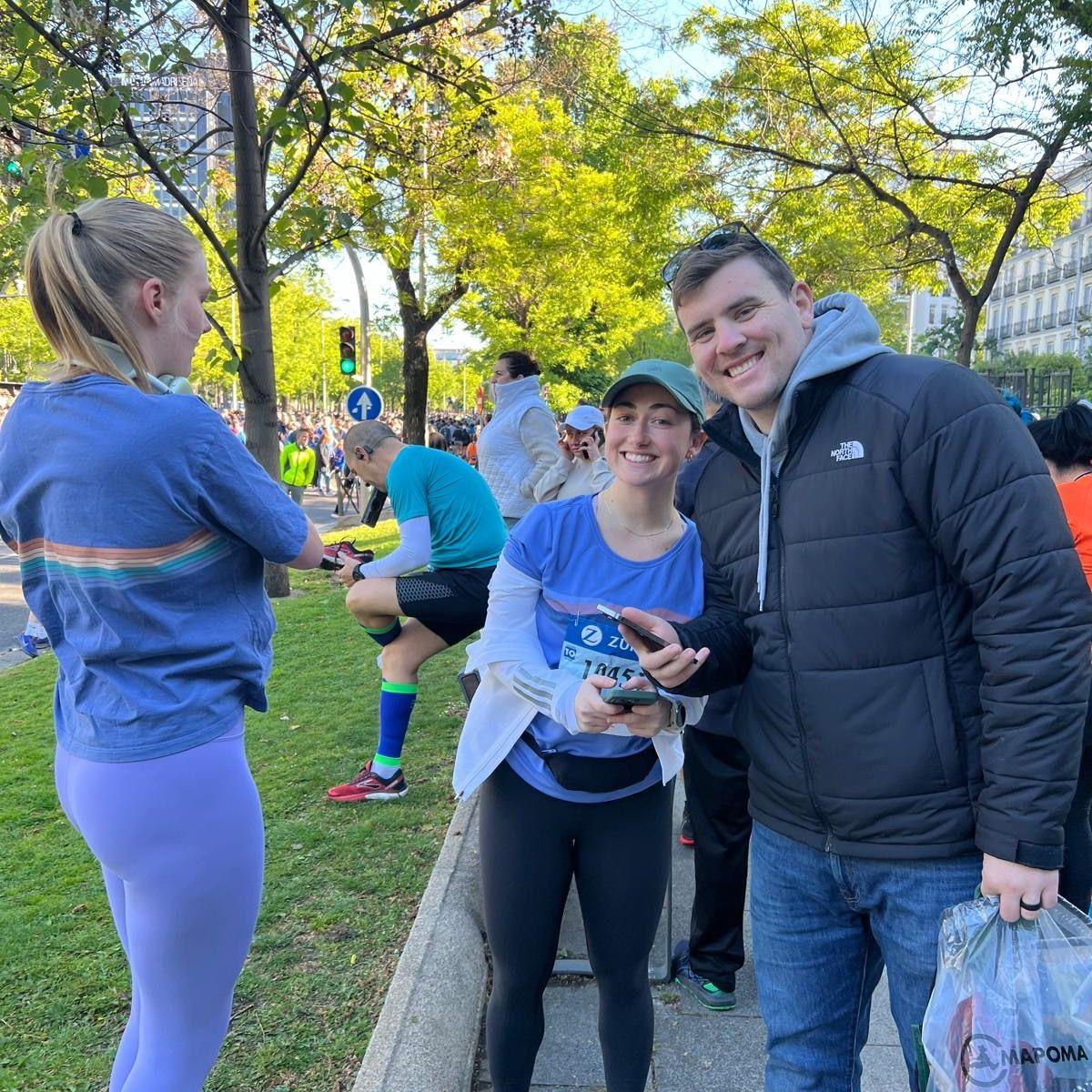 Before my first marathon in Madrid