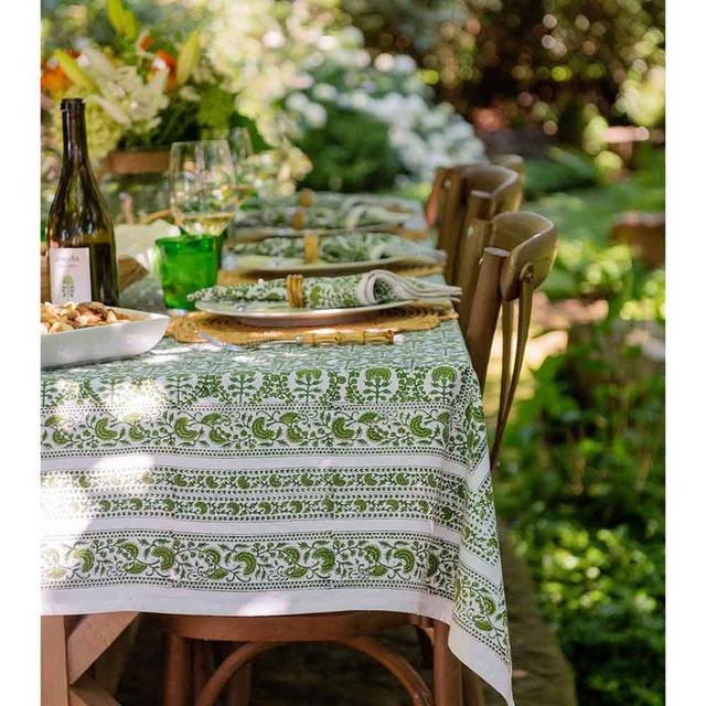 Caroline Green Tablecloth