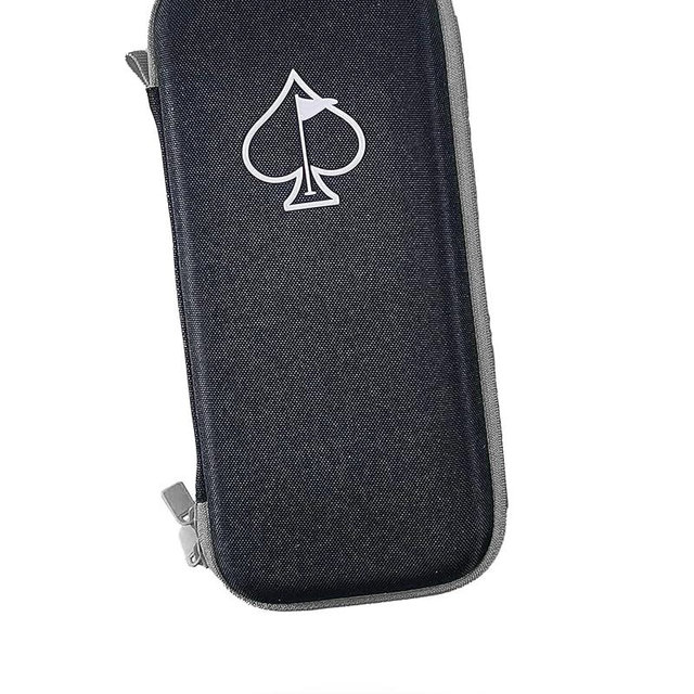 Pins & Aces Glove and Accessory Caddie - Your All-In-One Solution For Organizing And Carrying Essential Golf Accessories On The Course (Black)