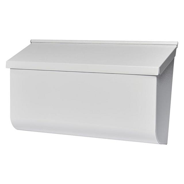 Architectural Mailboxes Woodlands Medium Capacity, Galvanized Steel Wall Mount Mailbox, White