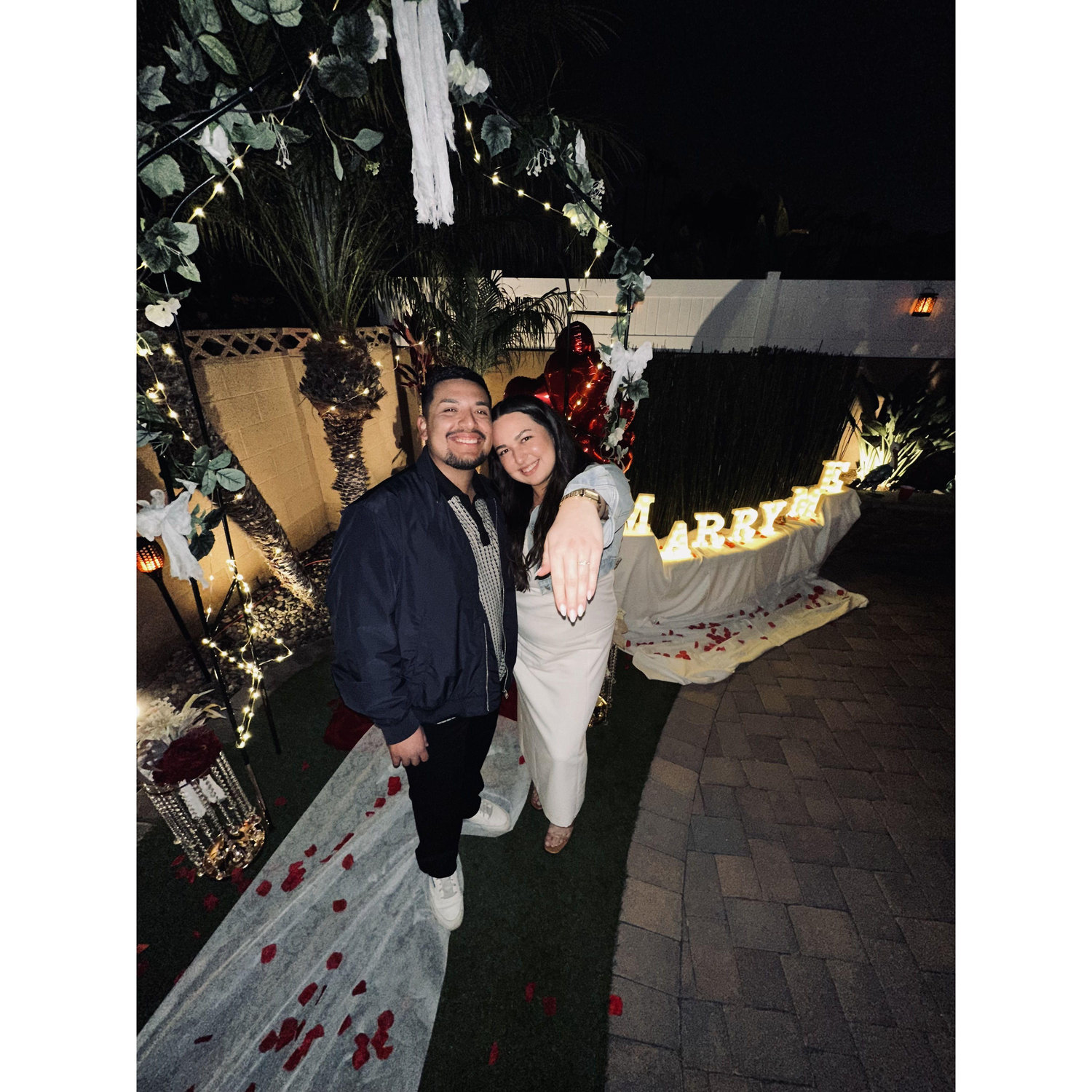The night we got engaged
