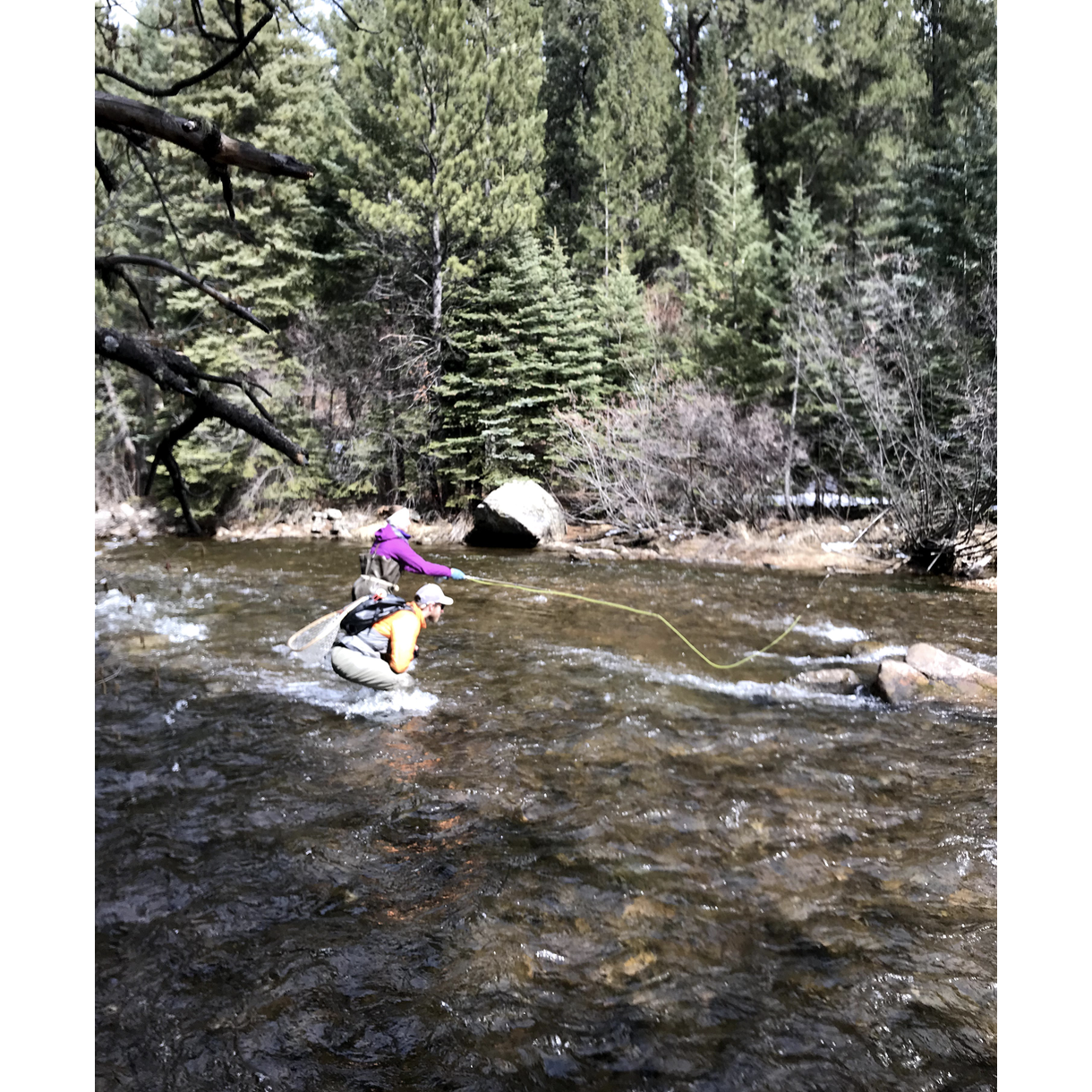 Coach Will teaching Ashley how to flyfish
Colorado 2019