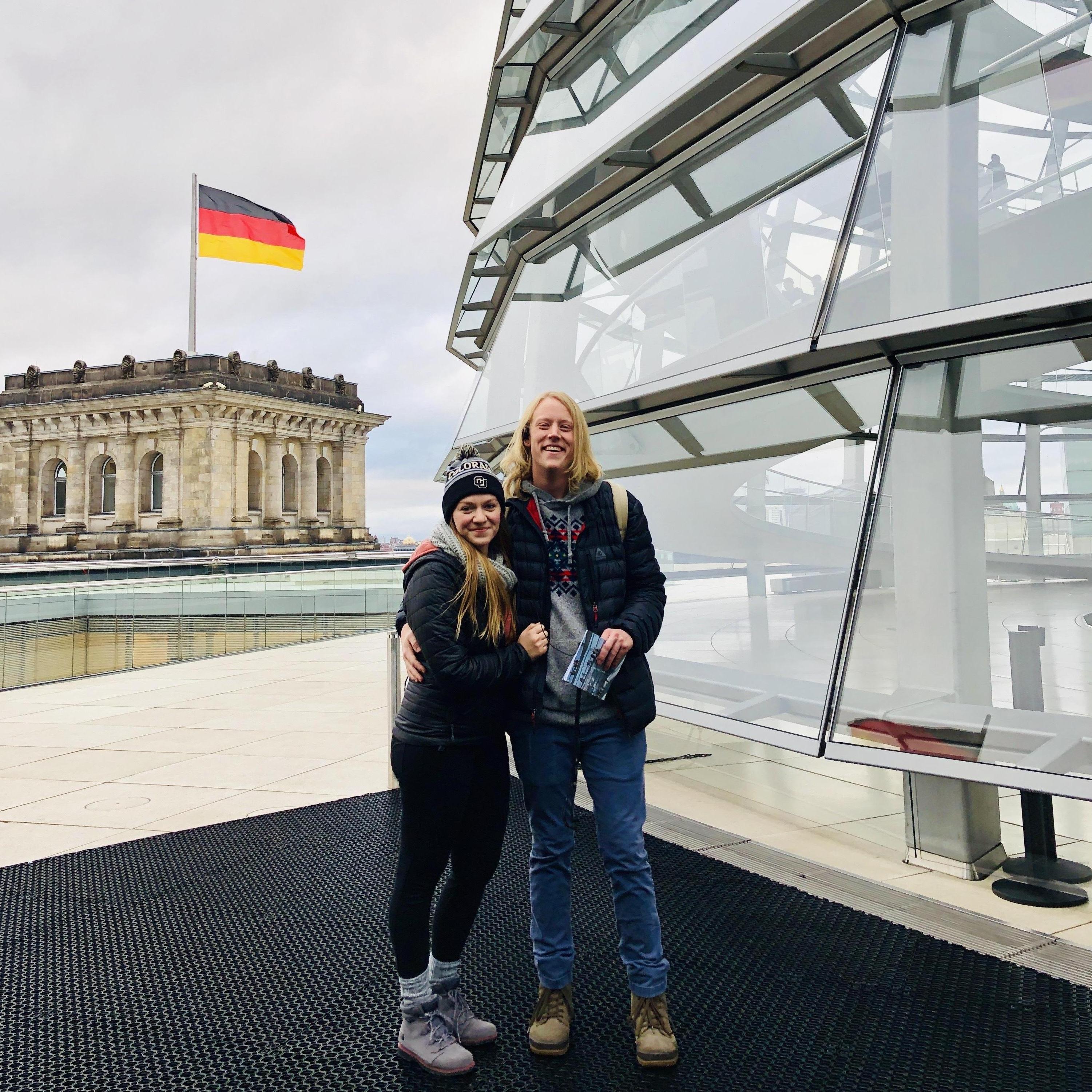 Berlin, Germany on a family trip in 2018
