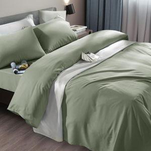 SONORO KATE Bed Sheet Set Super Soft Microfiber 1800 Thread Count Luxury Egyptian Sheets Fit 18-24 Inch Deep Pocket Mattress Wrinkle-6 Piece (Sage, Queen)