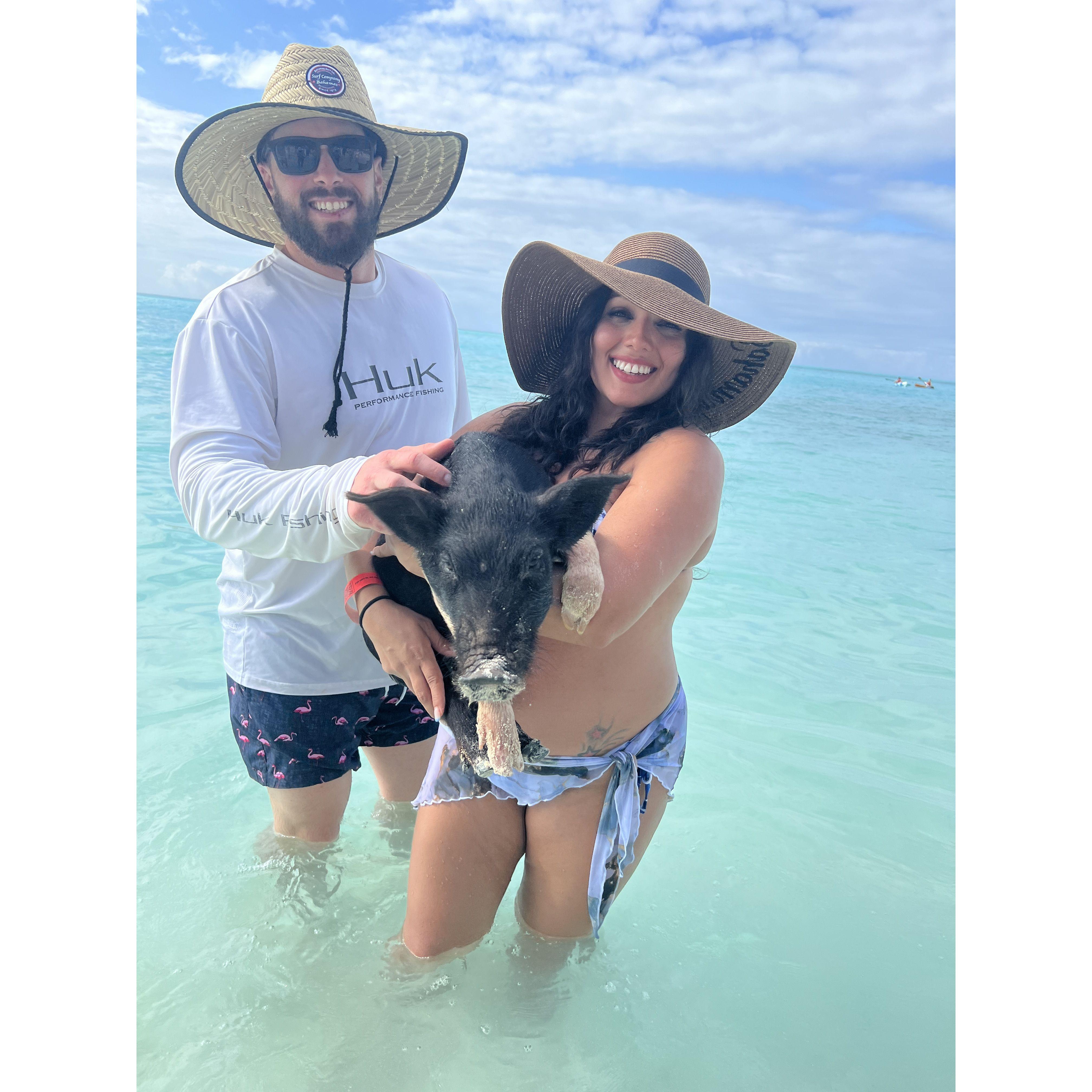 So with that we took unborn baby Davey with us to international waters. One last sun-soaked hurrah before our new adventure begins. 🌴🌊👶