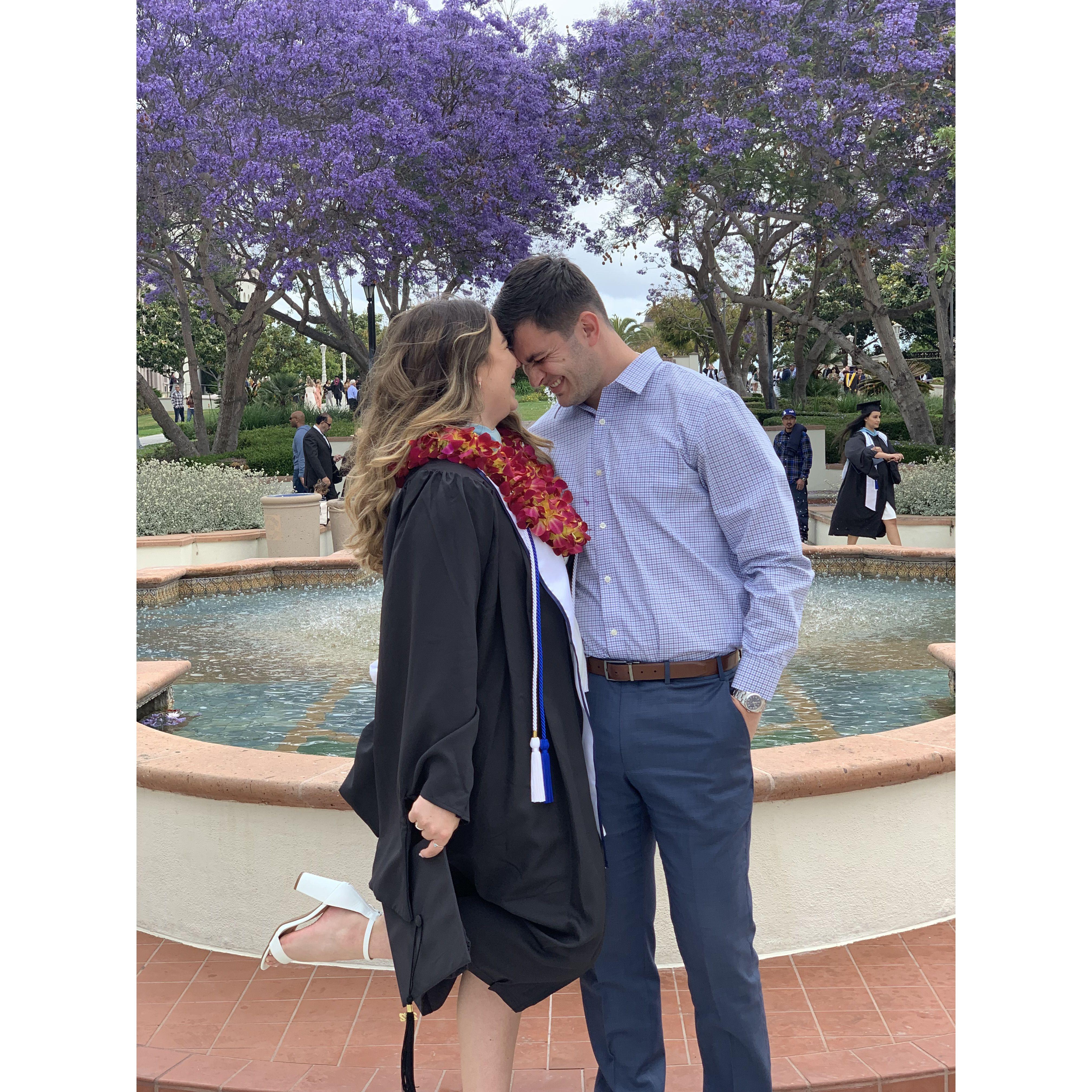 soph's graduation from graduate school, always laughing