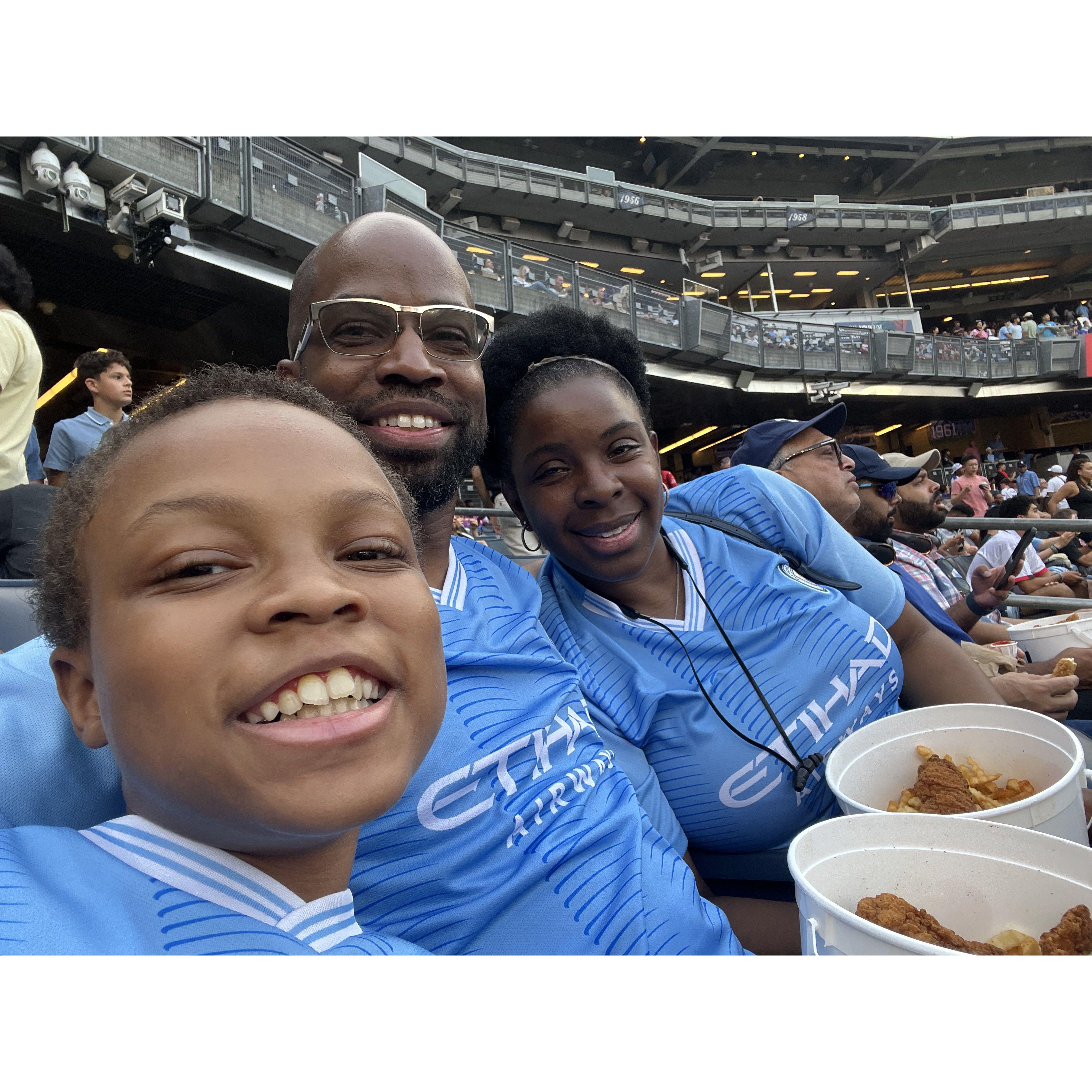 AC Milan vs. Man City! 
A match to remember—but the best part wasn’t just the game. It was being together, cheering loud, laughing hard, with the people we love most.

#FamilyFirst #ACMilanVsManCity