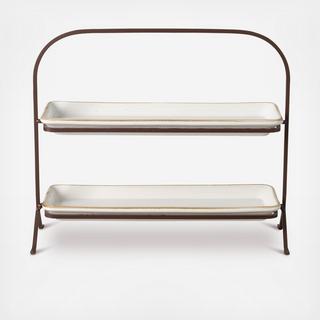 Sardegna 2-Tier Stand with Trays