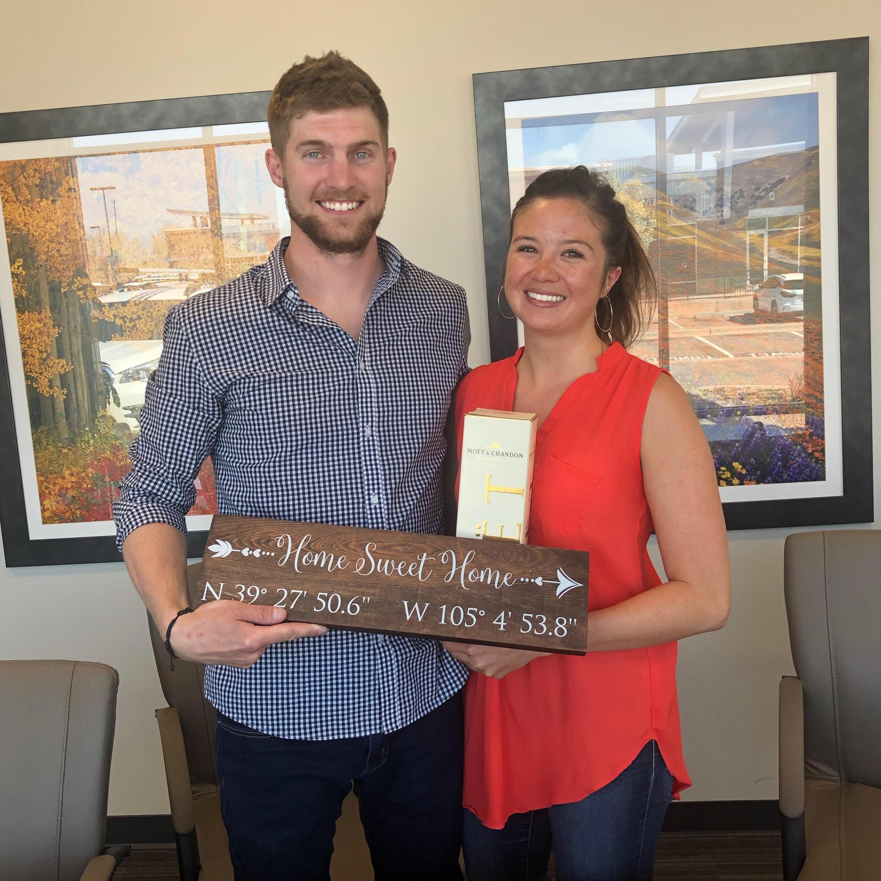 After we closed on our first house together!