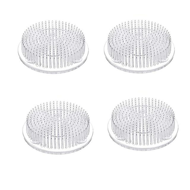 Set of 2 Flower Frog Clear Plastic Pin Frog Flower Arrangement Holder 2.76" Inch (70mm)