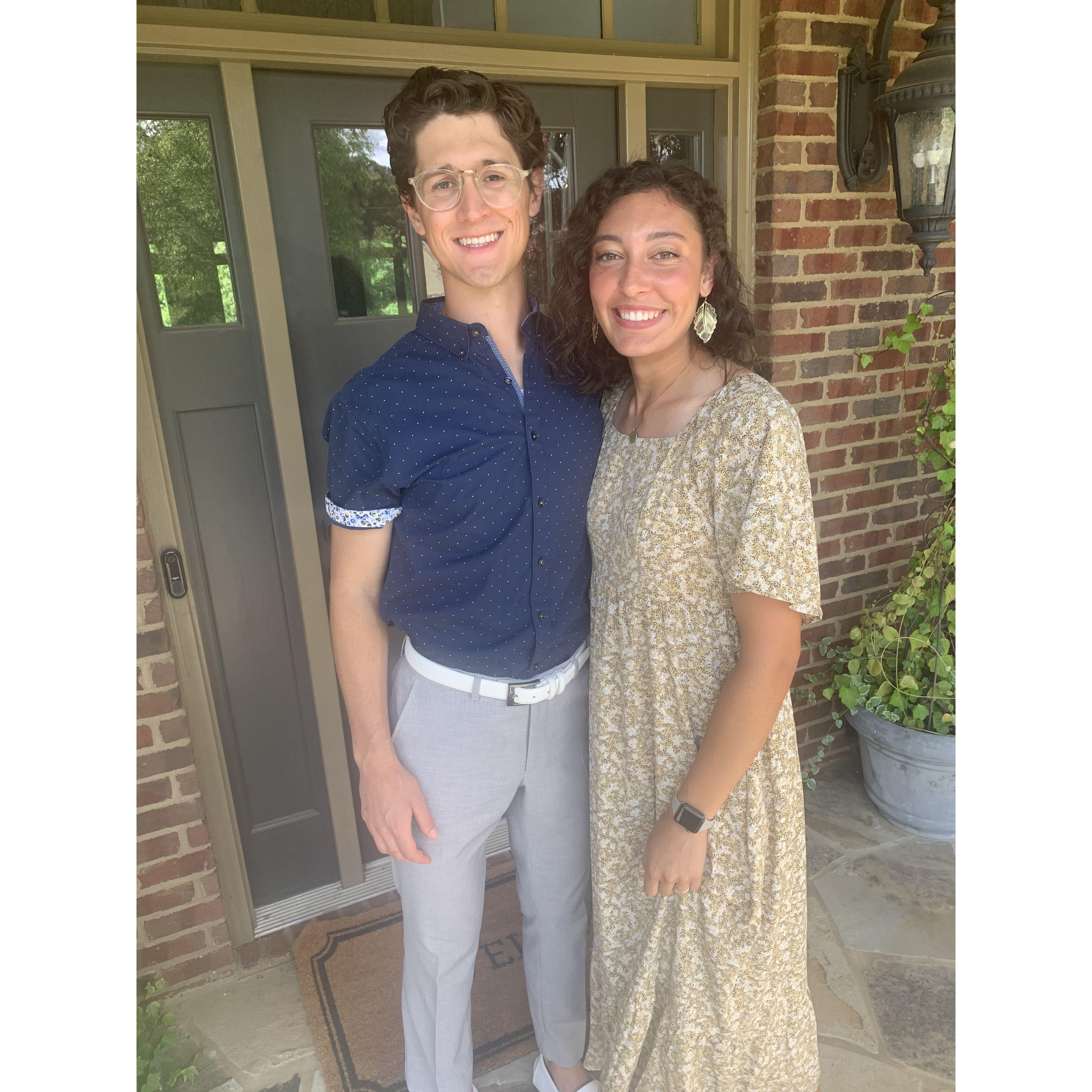 Friends' wedding and Carly's first weekend at the Warbington's!