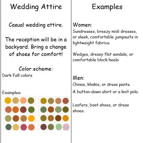 Wedding Attire