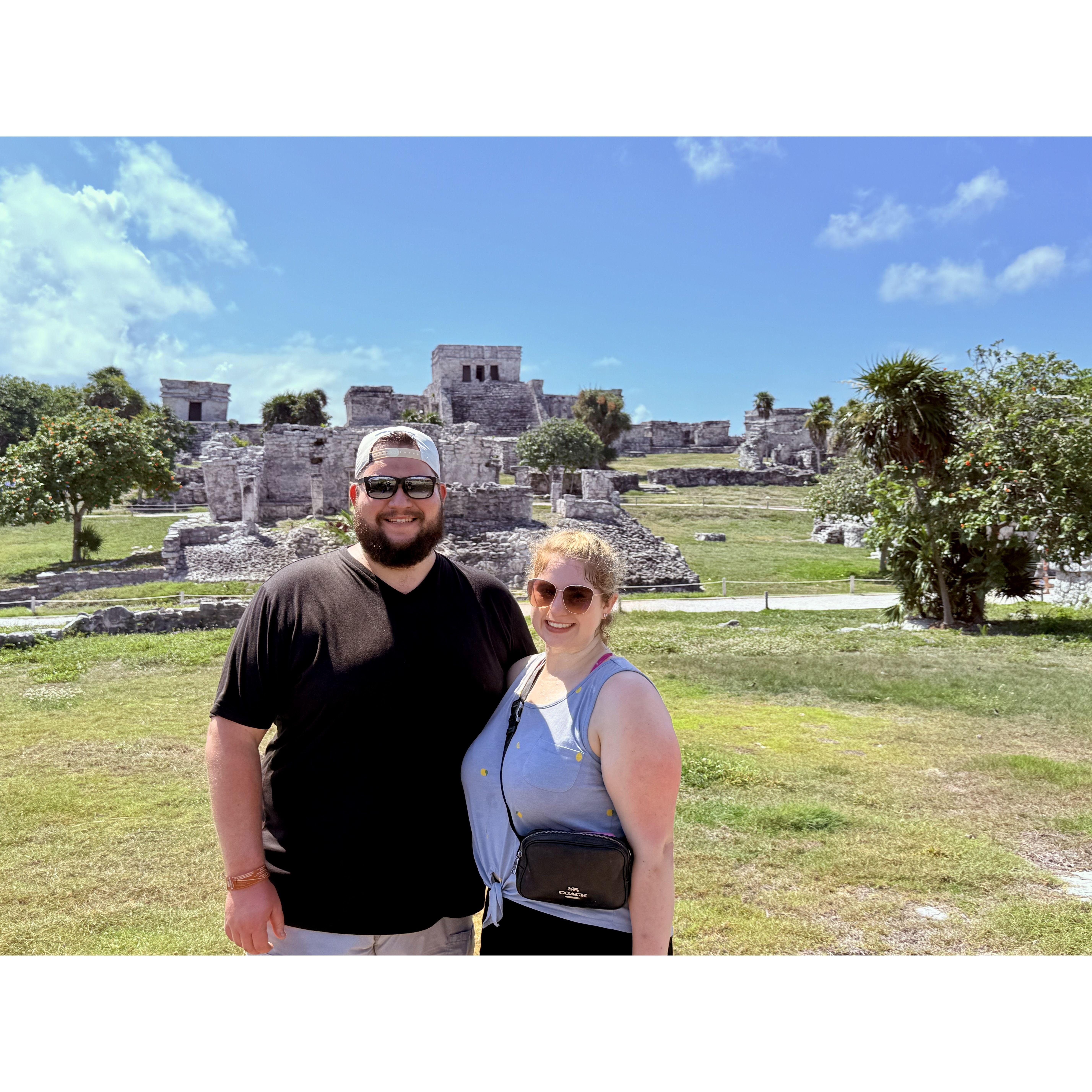Shelby and Matt's second international trip together to Tulum, Mexico