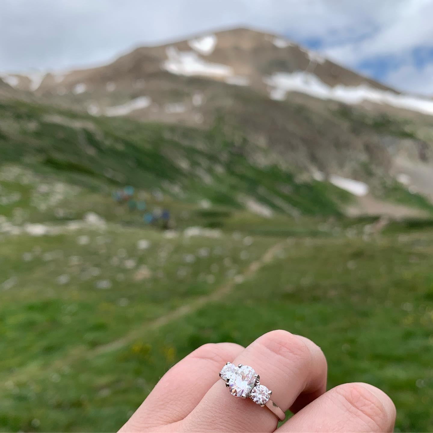 The ring, in front of Mount Democrat