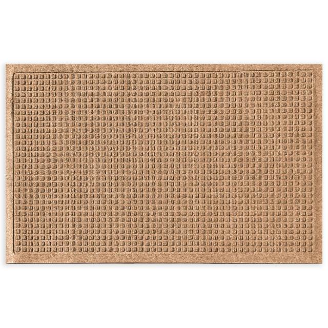 Weather Guard™ Squares 24" x 36" Door Mat in Camel