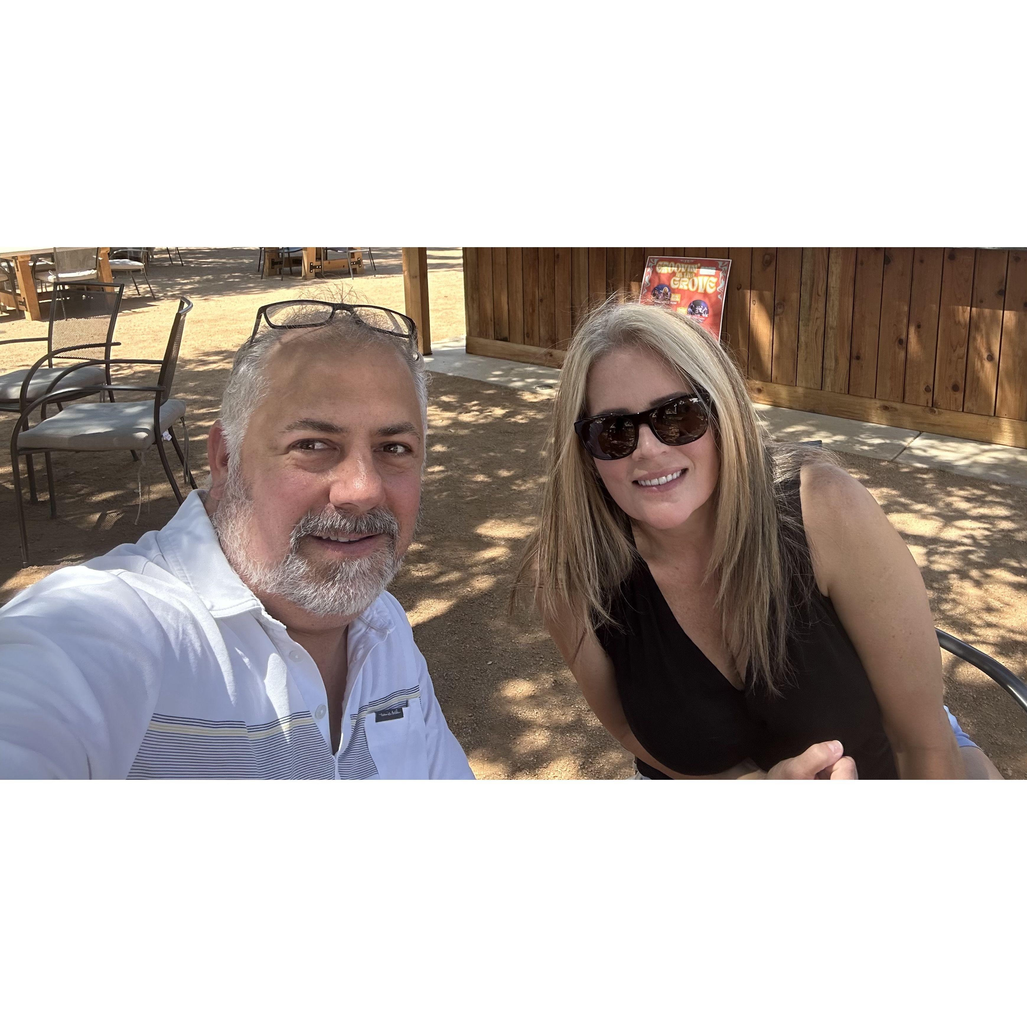 At Jessie's winery with good friends.