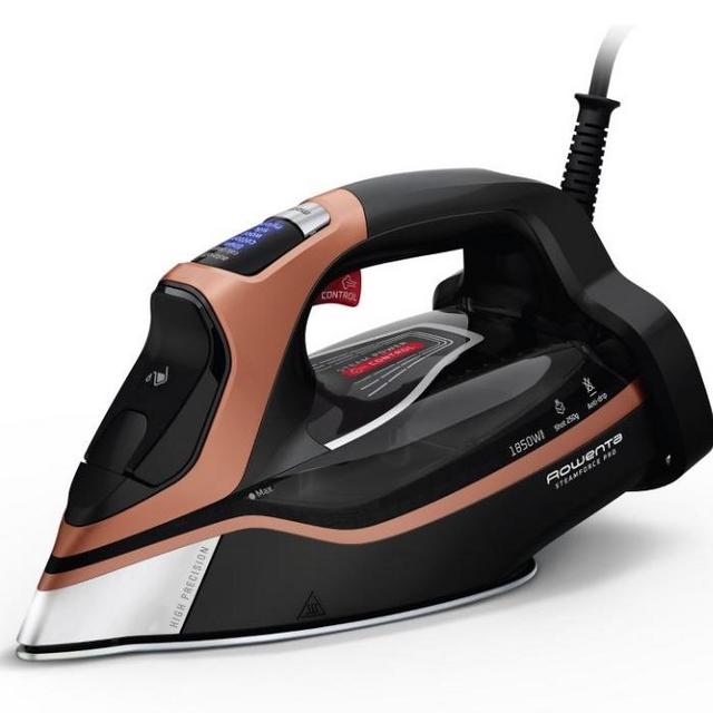 Rowenta Iron Stainless Steel SteamForce Pro Black/Copper