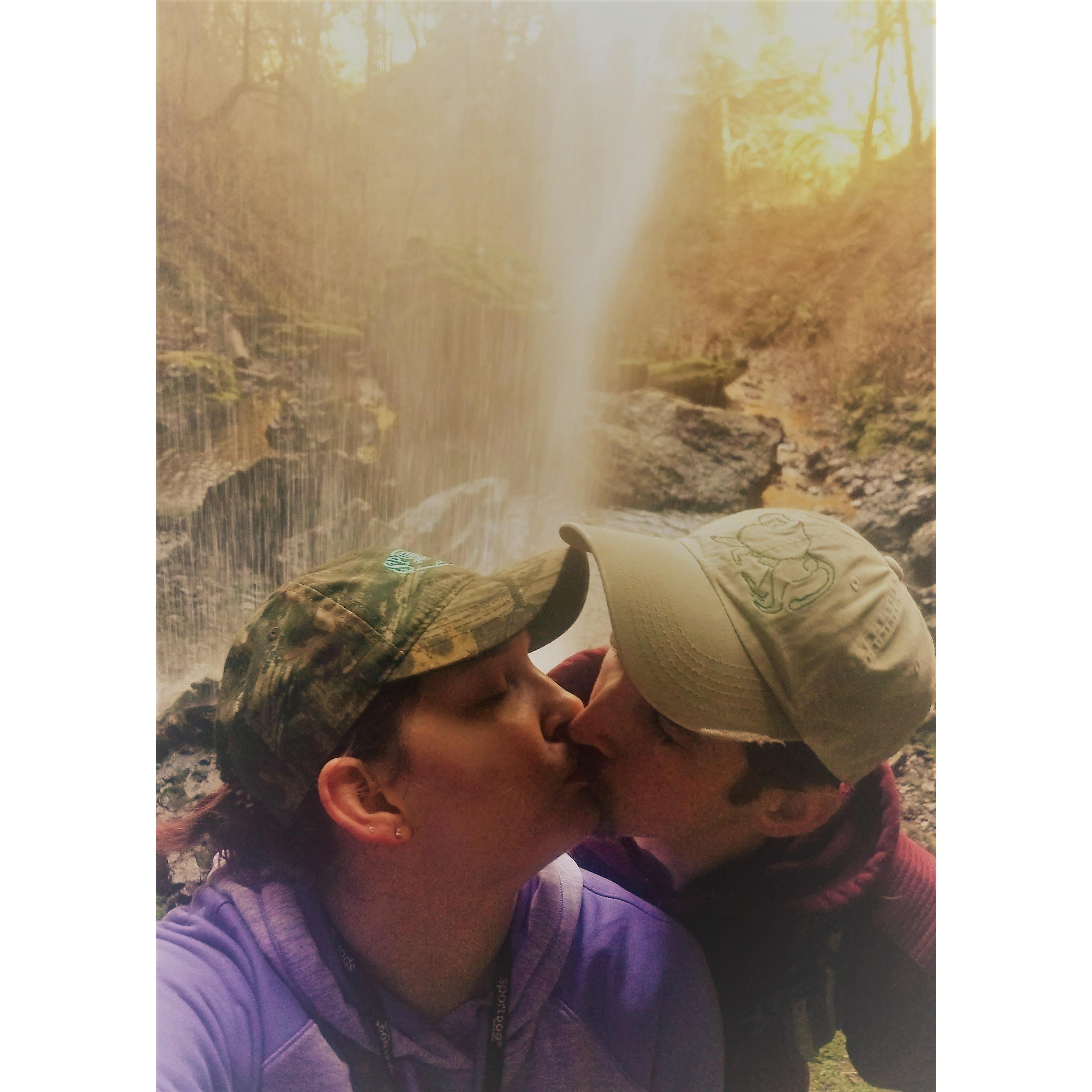 Our first waterfall together!