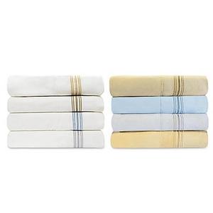 Home Dynamix - Micro Lush Hotel Embroidered Sheet Set