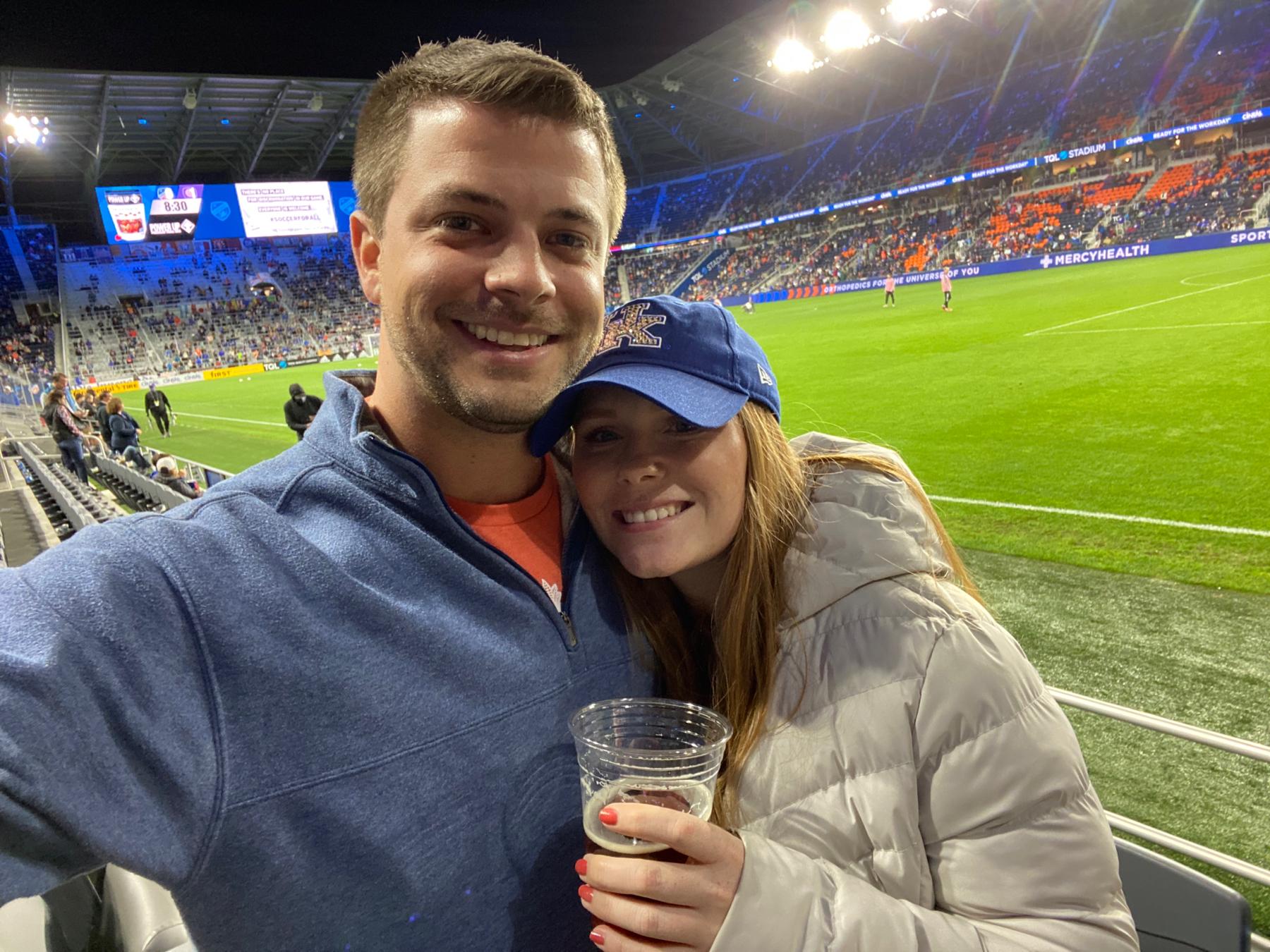 Tom and Katie enjoy supporting their Cincinnati Sports teams!
