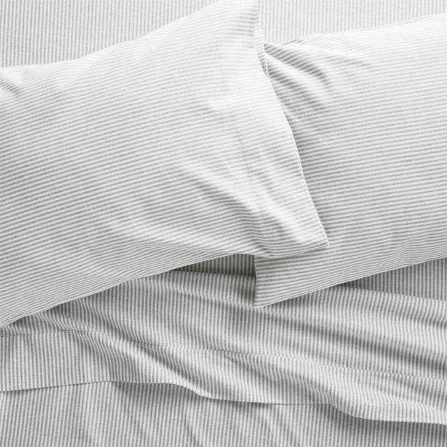 Stripe Flannel Sheet Set Queen