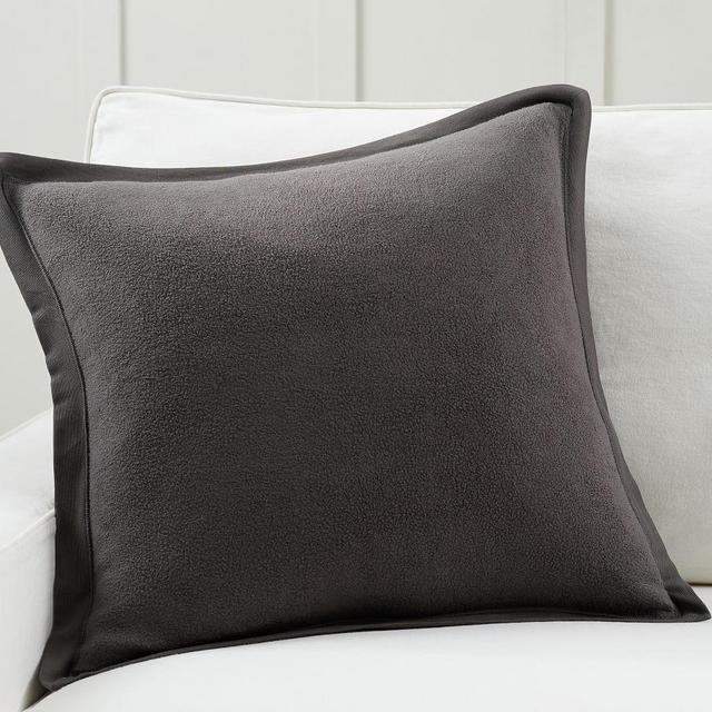 Cozy Fleece Pillow Cover, 22 x 22", Charcoal