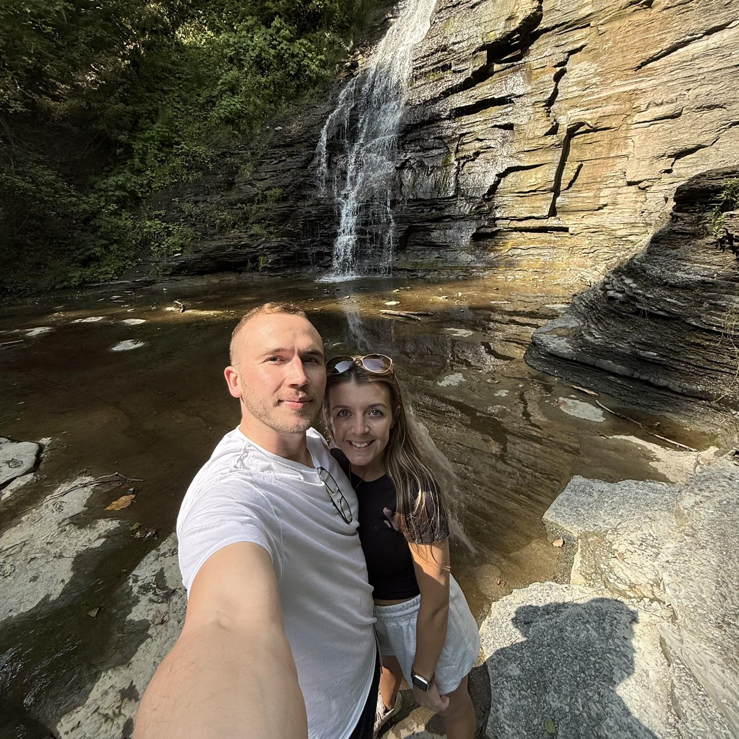 Random hike that led us to find the spot we're getting married at.