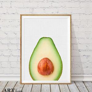ArtHomeBoutique - Avocado Print, Avocado Printable, Tropical Fruit Wall Decor, Modern Wall Decor, Kitchen Printable Decor, Avocado Wall Art Print