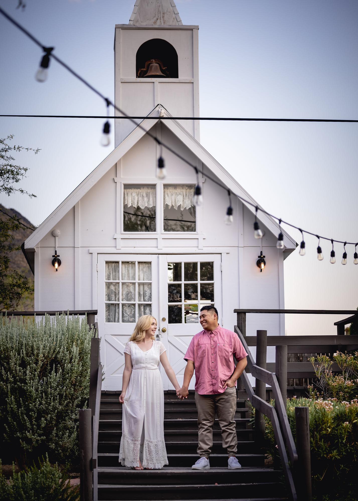 Our engagement pictures, where Haley’s parents got married 25 years ago!