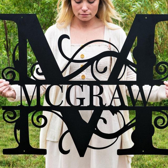 Custom Metal Signs | Monogram Wall Decor |...