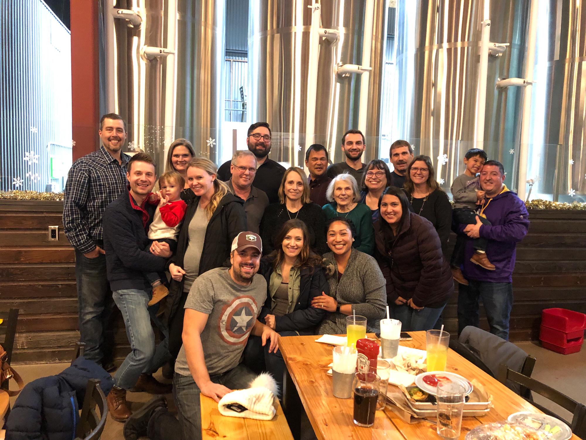 Our engagement celebration with more family and friends.