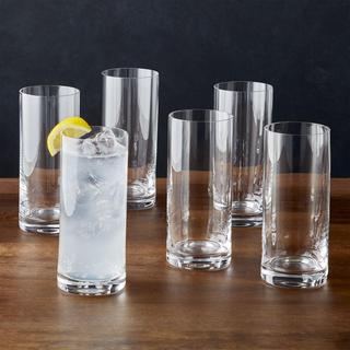 Black and White Collection Highball Glass, Set of 6