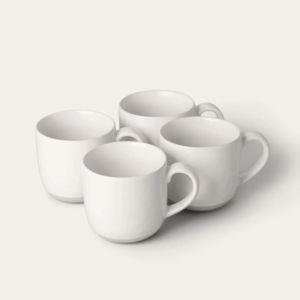 Fable Stoneware Mugs - Semi matte cloud white