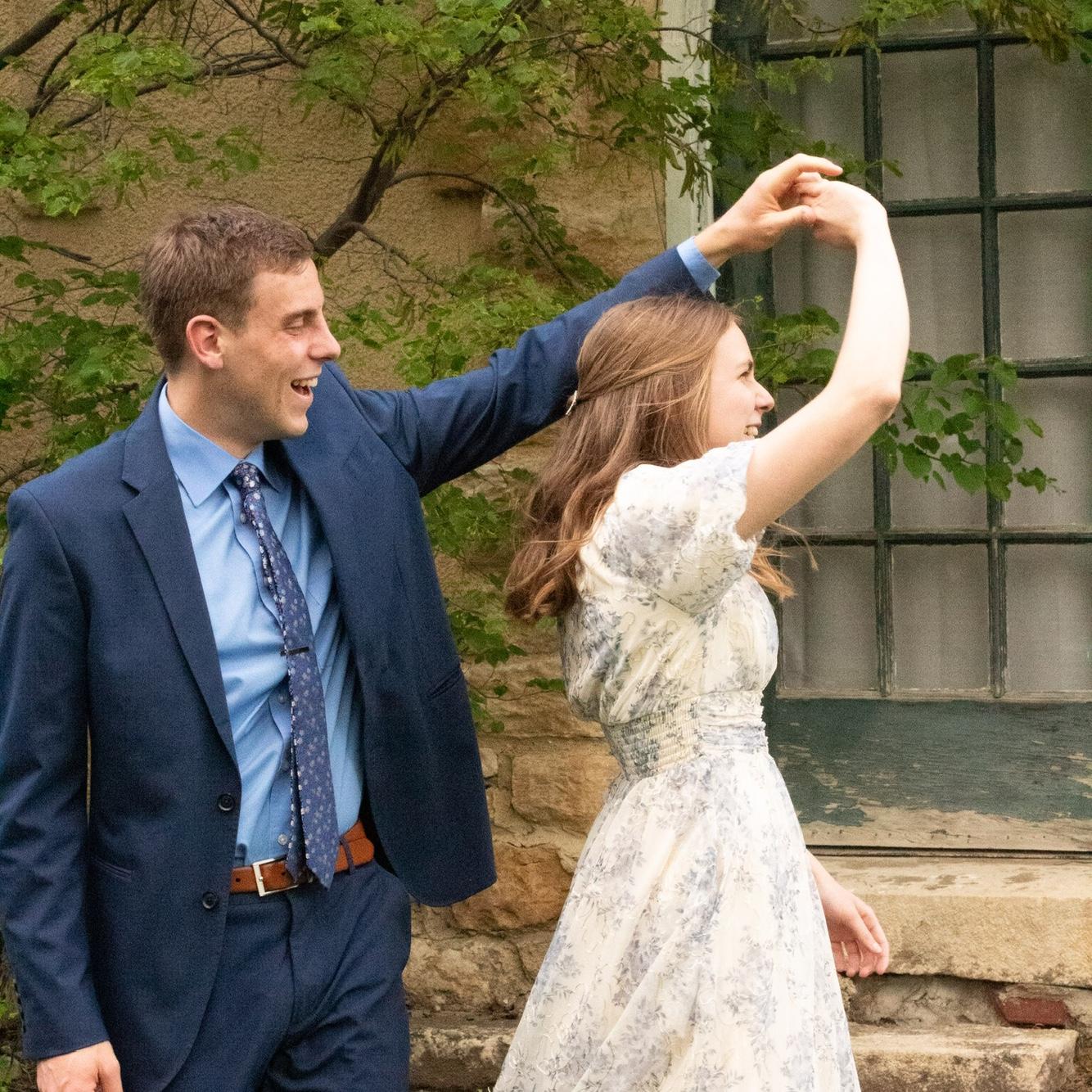 Practicing our moves for a formal at the St. Lawrence Center.