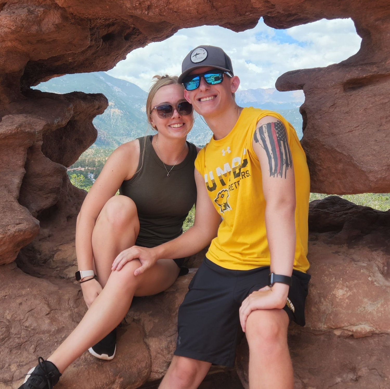 We love to travel! This picture was taken hiking in Colorado.