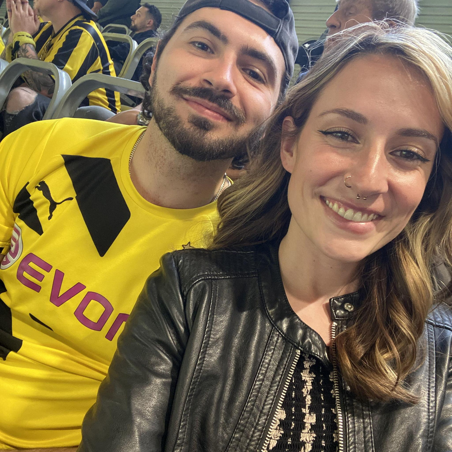 My first soccer game and it was a Dortmund game in Germany in 2023