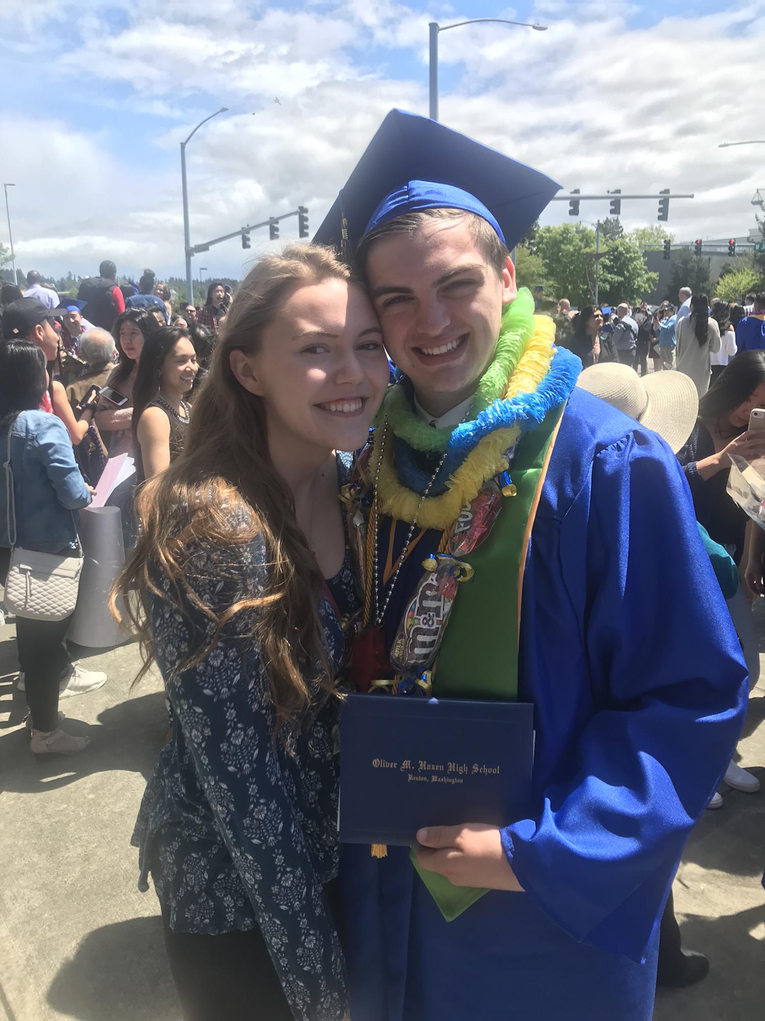Tyler's high school graduation, 2018
