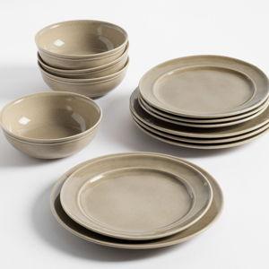 Cambria Handcrafted Stoneware Dinnerware Sets - 12 piece