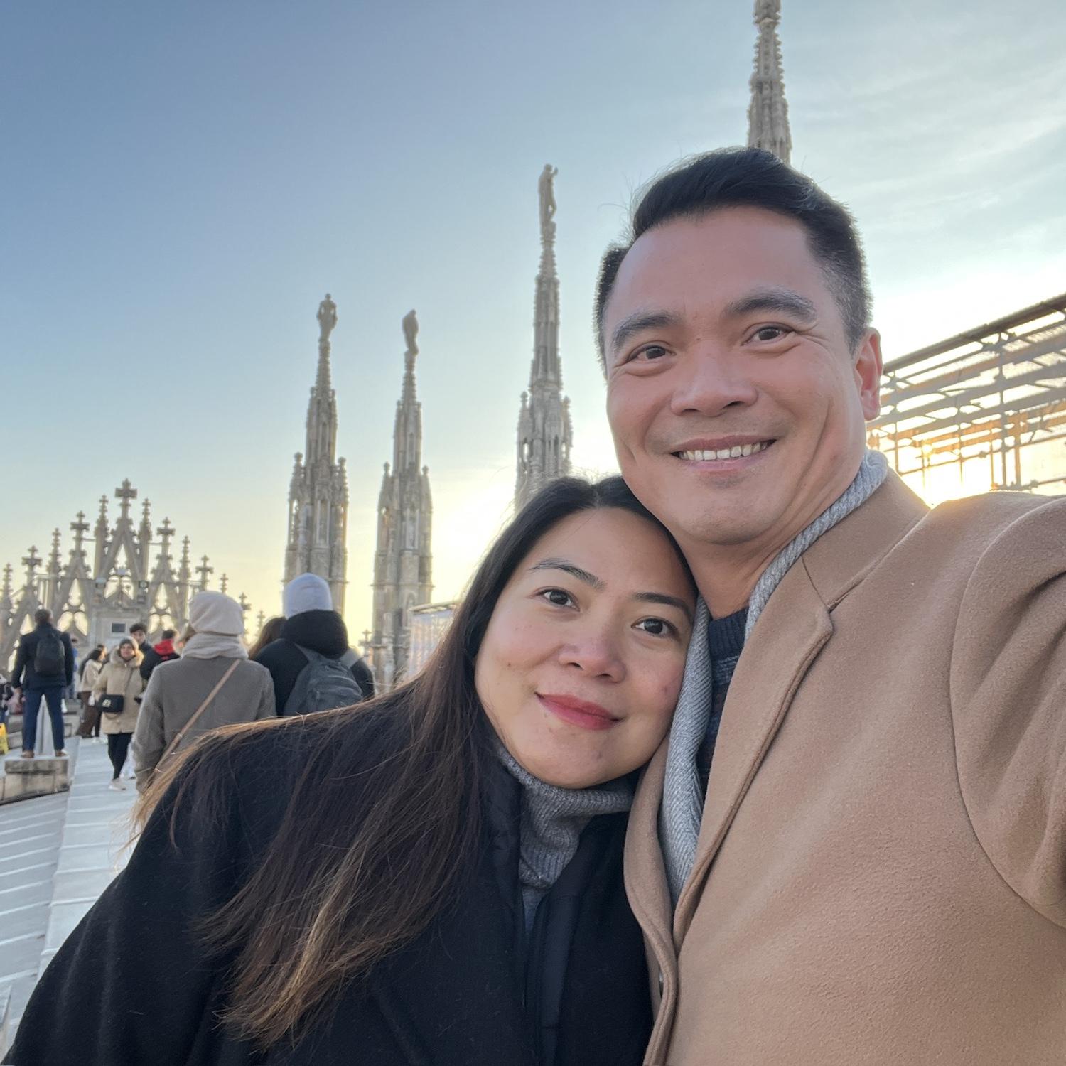 Top of Duomo, Milan, Italy 2024