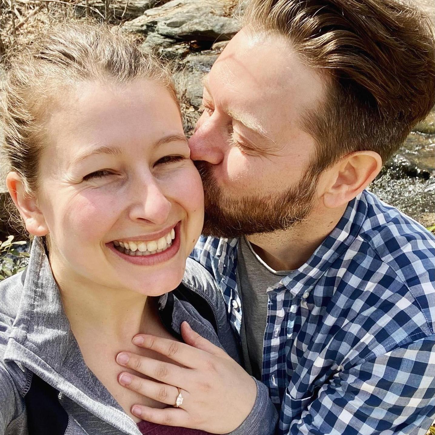 Just after we got engaged in Harriman State Park 2021