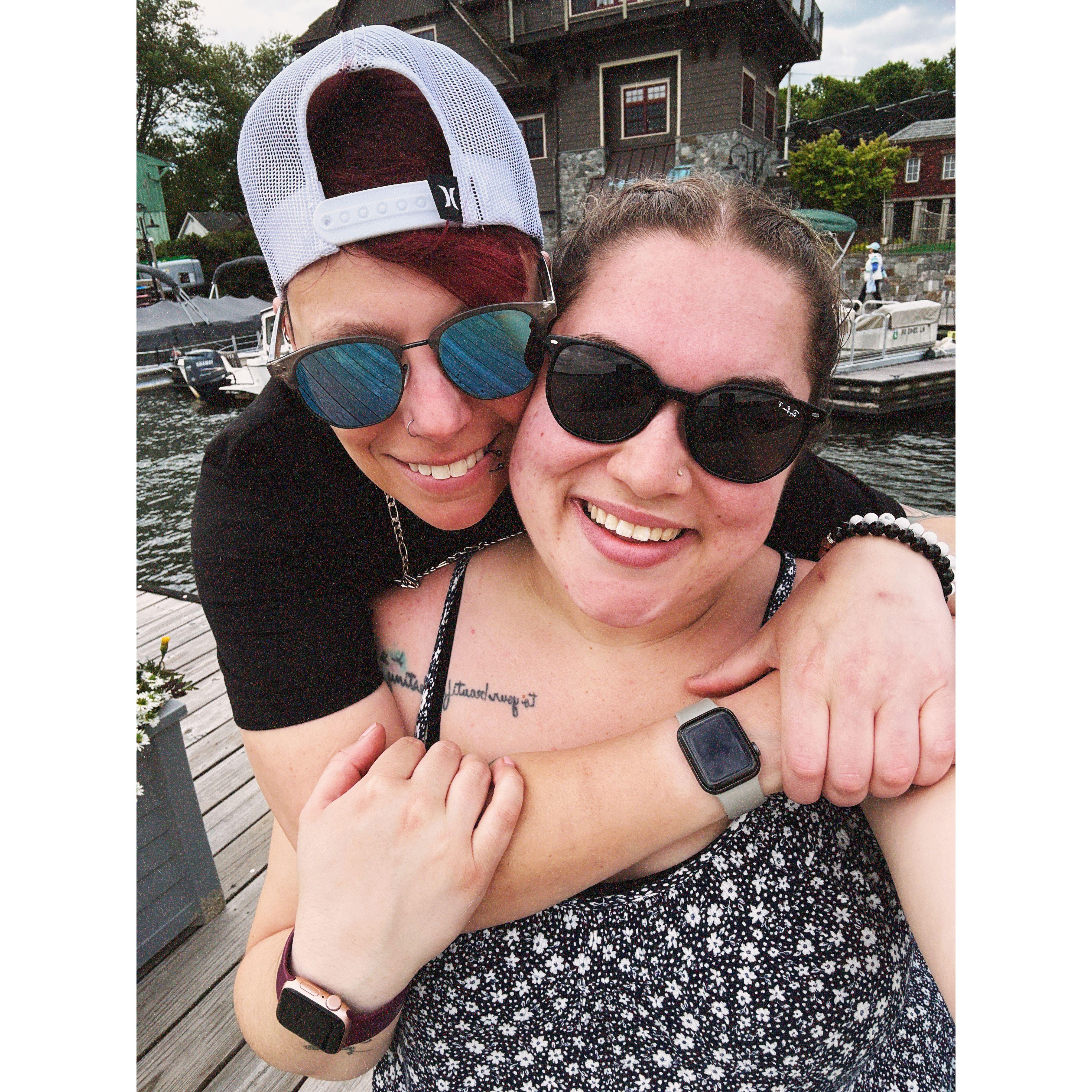 Our 1st picture together. (Where Mel crushed me at mini golf)