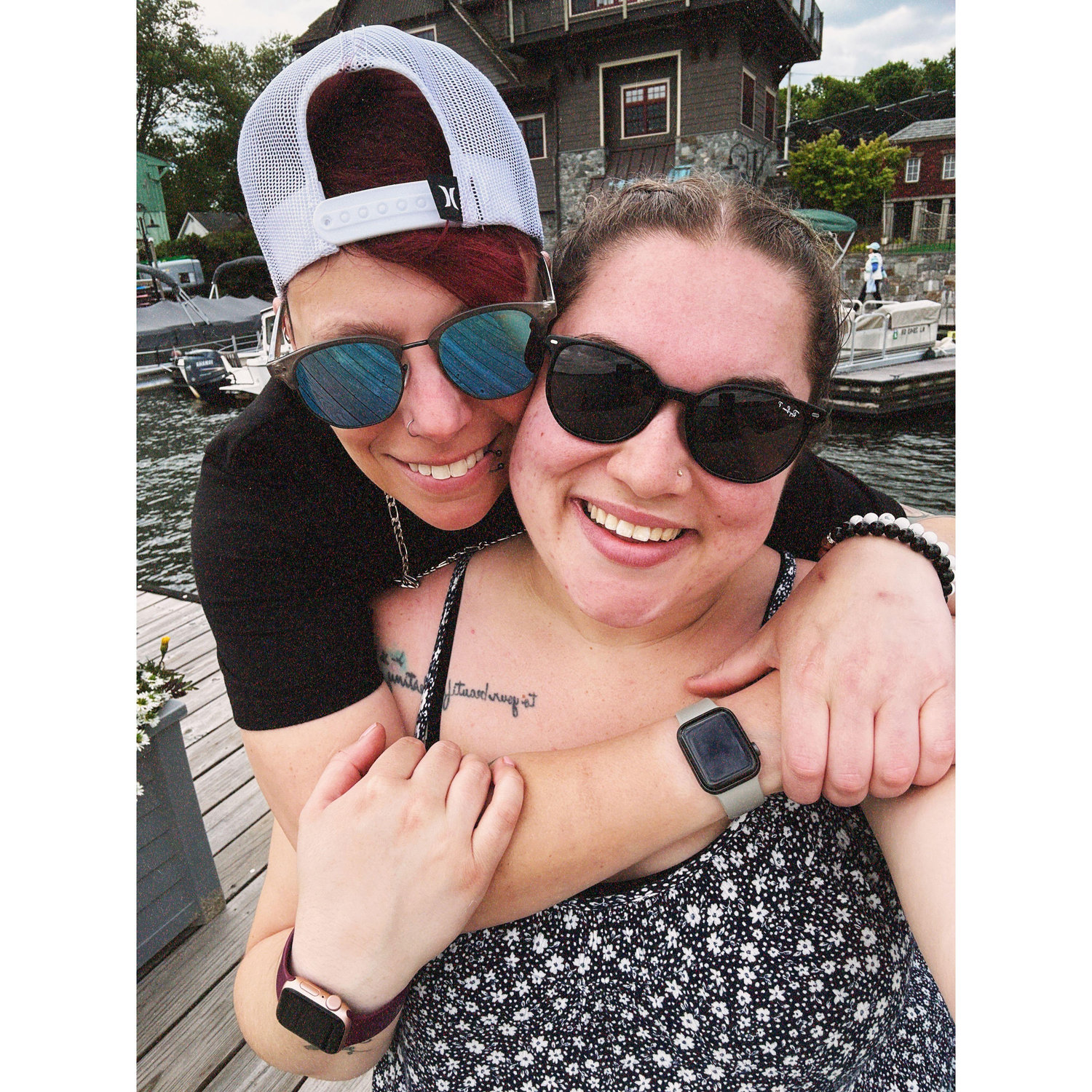 Our 1st picture together. (Where Mel crushed me at mini golf)