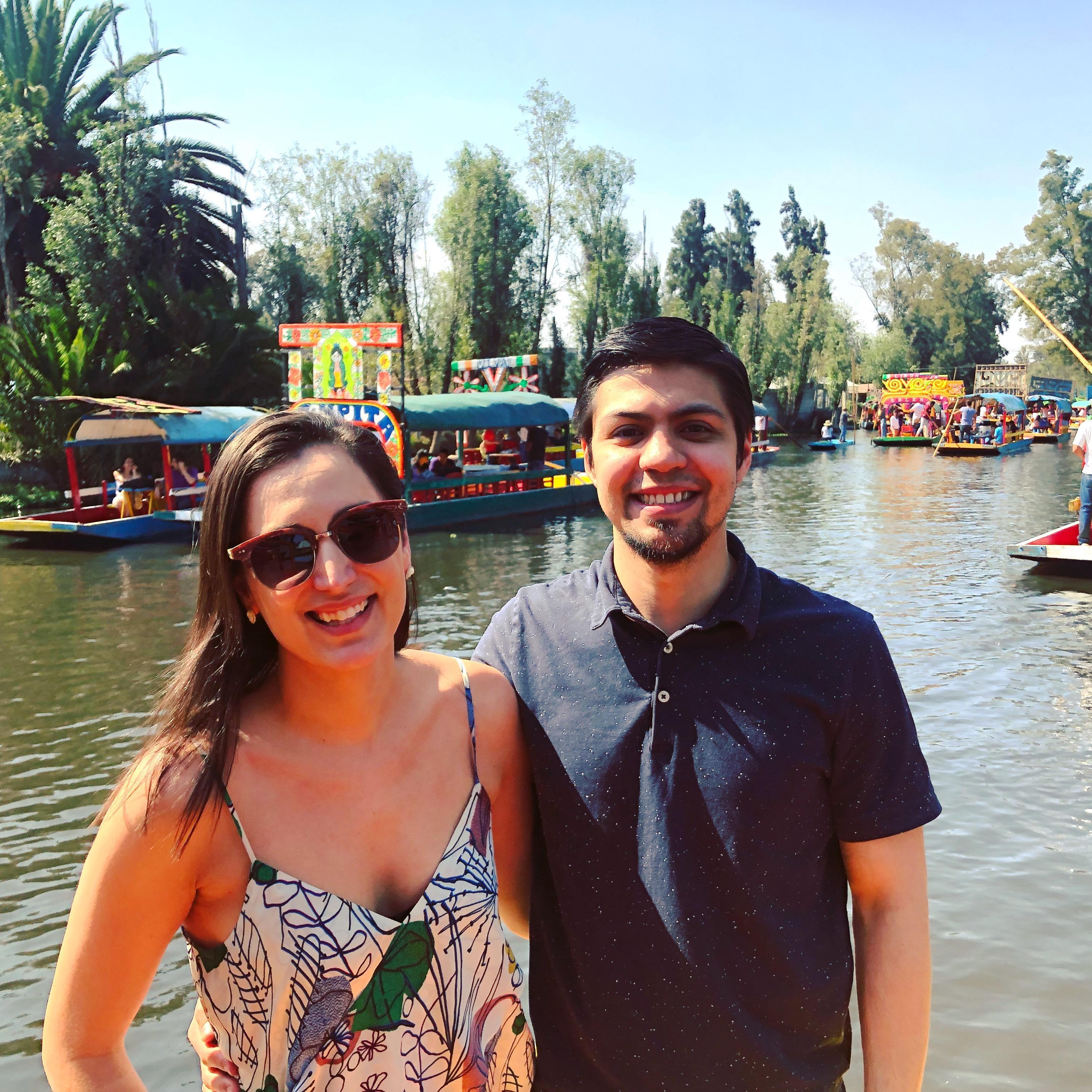 Cruising on the canals in Xochimilco, Mexico City.